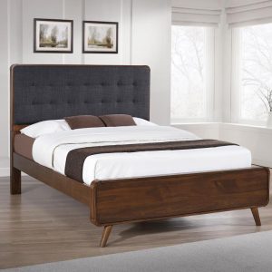 Robyn Platform Bed, Dark Walnut – view 1