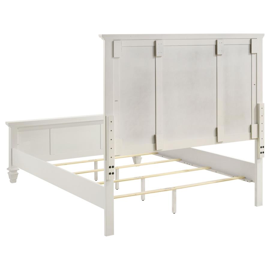 Sandy Beach Panel Bed, Cream White – view 4
