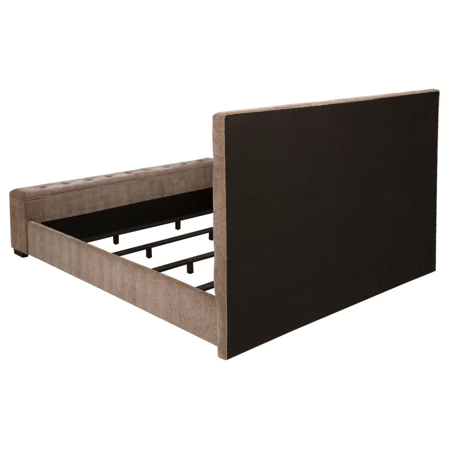 Senna Bed with Flame Light and Bluetooth Speaker, Brown – view 5