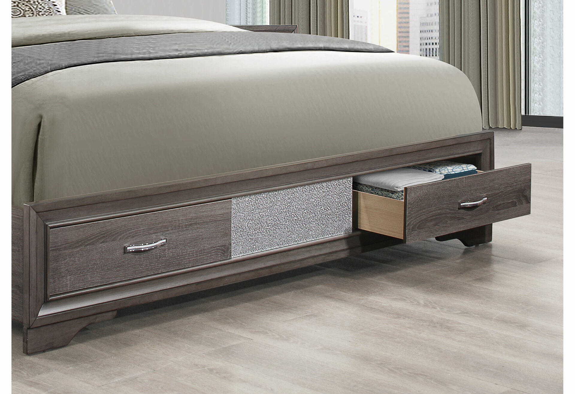 Seville Bed, Grey – view 3