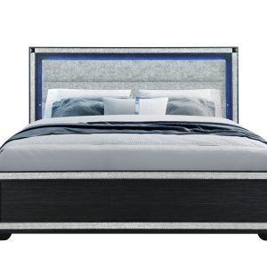 Soleil Bed with LED, Charcoal – view 1