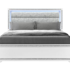 Soleil Bed with LED, White – view 1