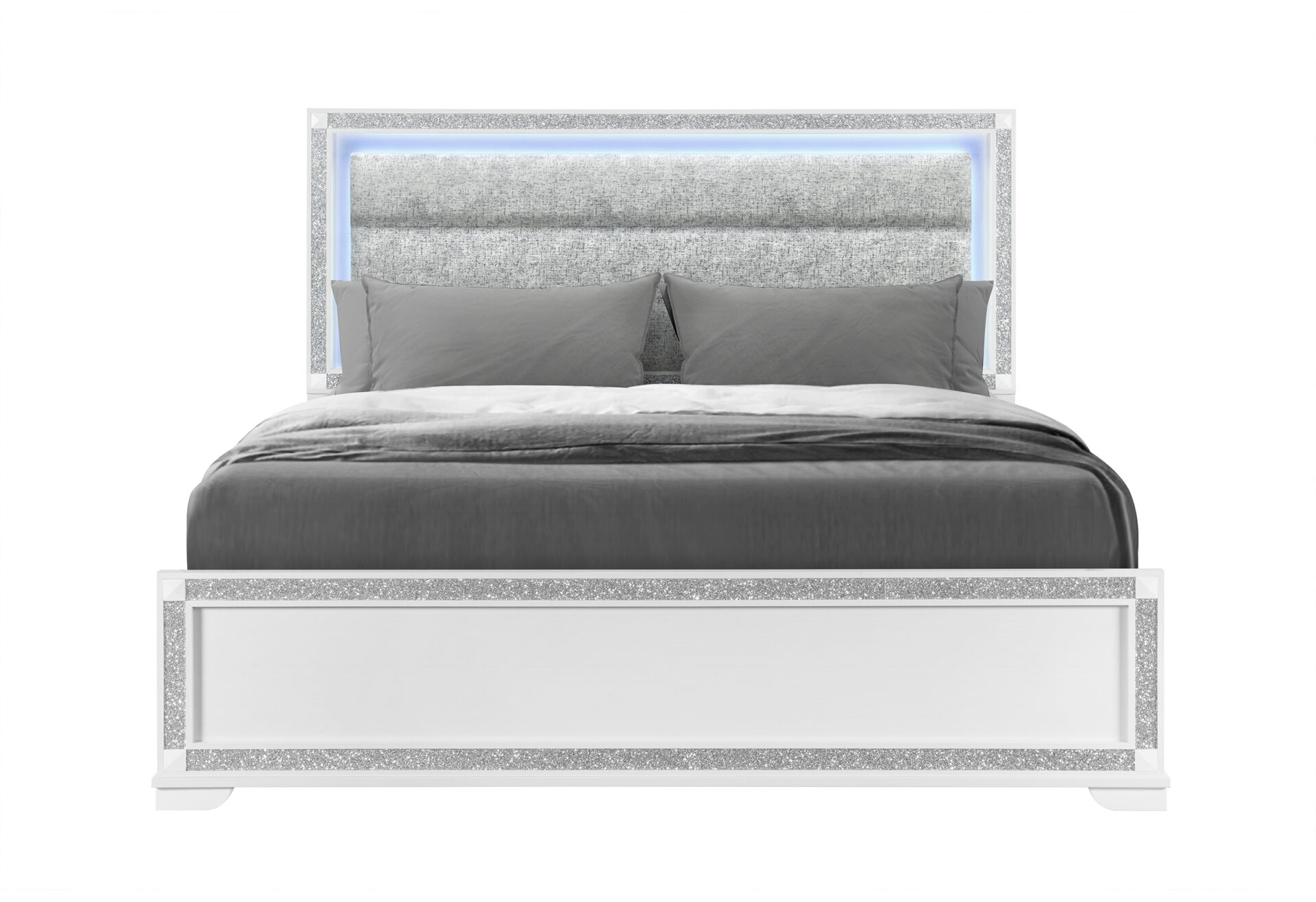 Soleil Bed with LED, White – view 1