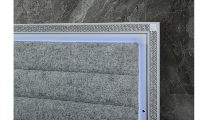 Soleil Bed with LED, White – view 3