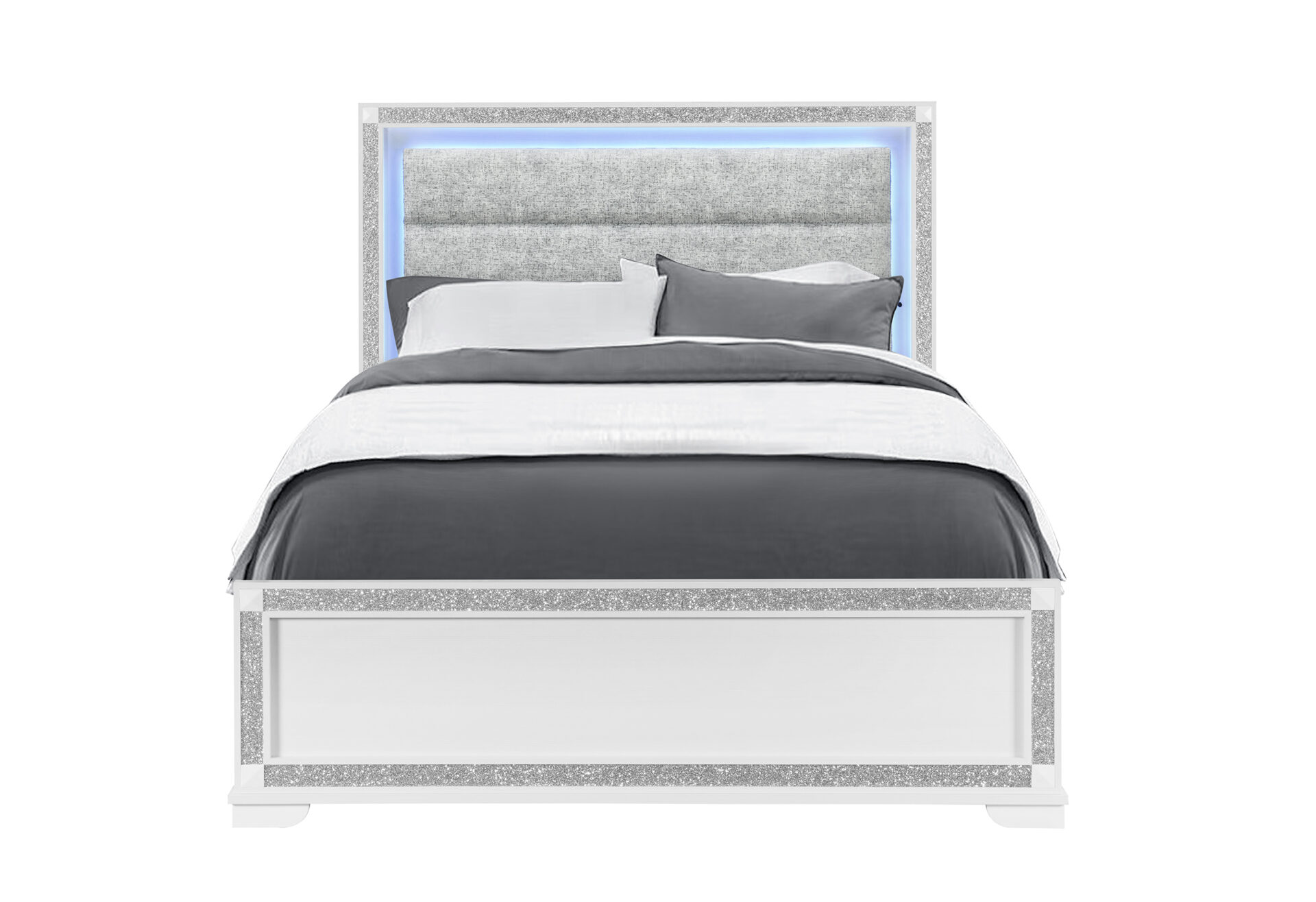 Soleil Bed with LED, White – view 4