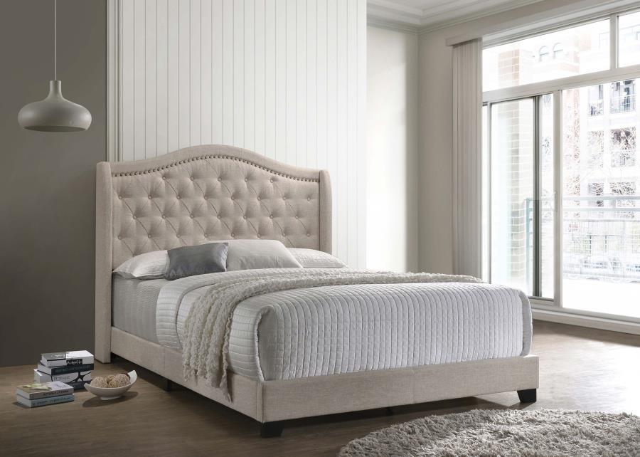 Sonoma Camelback Bed, Beige – view 1