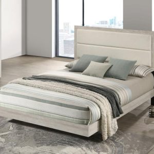 Trenton Panel Bed, Rustic Cream – view 1