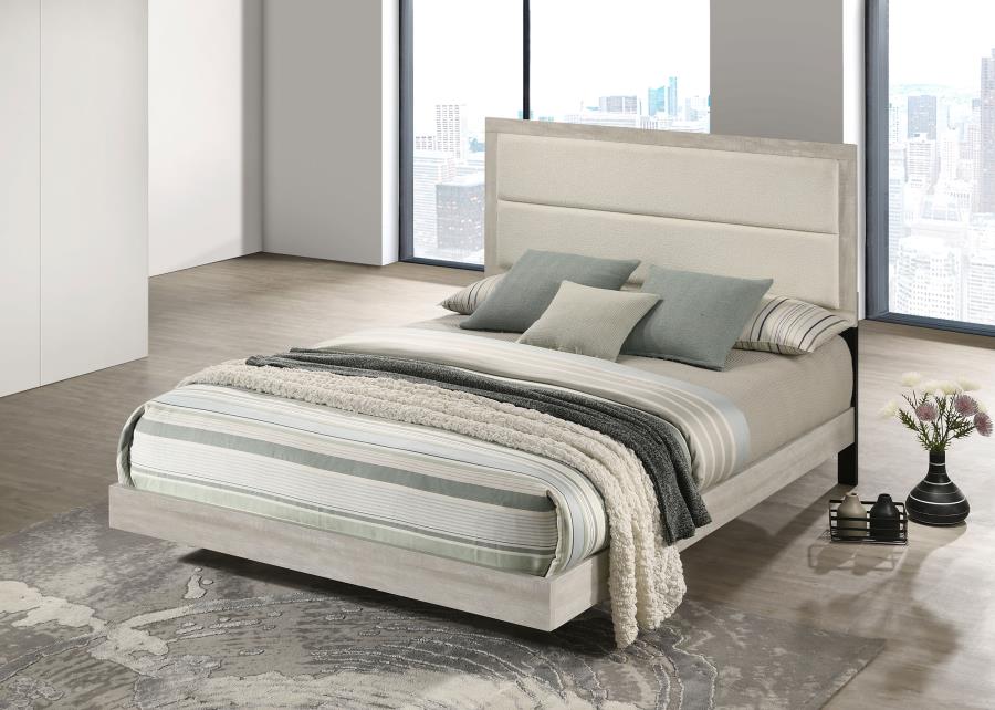 Trenton Panel Bed, Rustic Cream – view 1