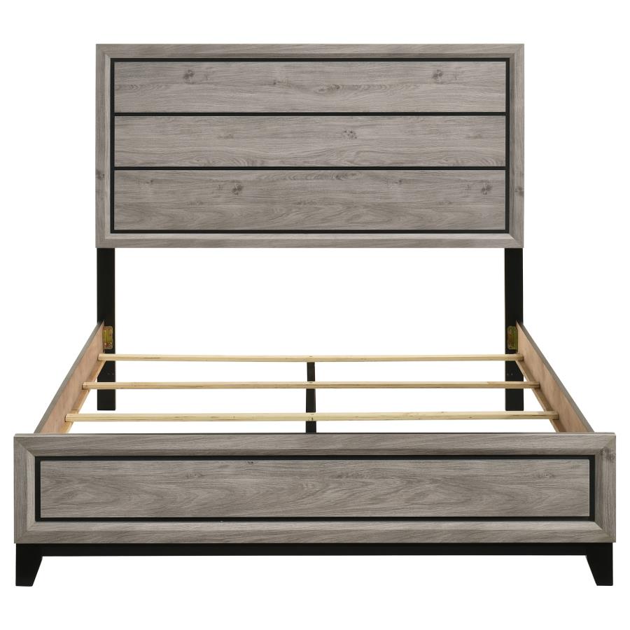 Valen Panel Bed, Light Taupe – view 4