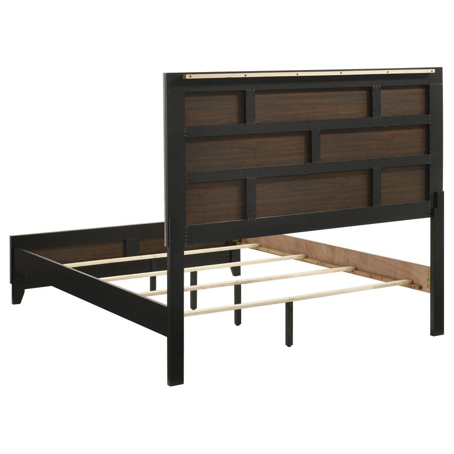 Valen Panel Bed, Light Taupe – view 5