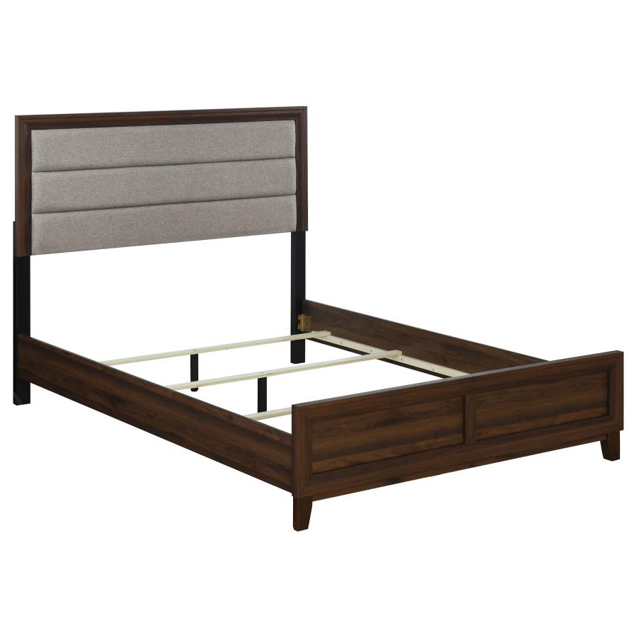 Welsley Upholstered Bed, Walnut – view 2