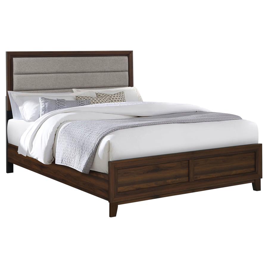 Welsley Upholstered Bed, Walnut – view 3