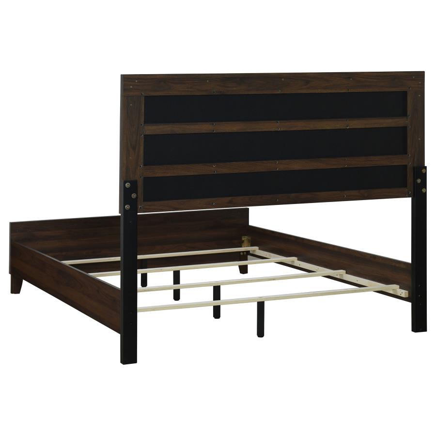 Welsley Upholstered Bed, Walnut – view 4