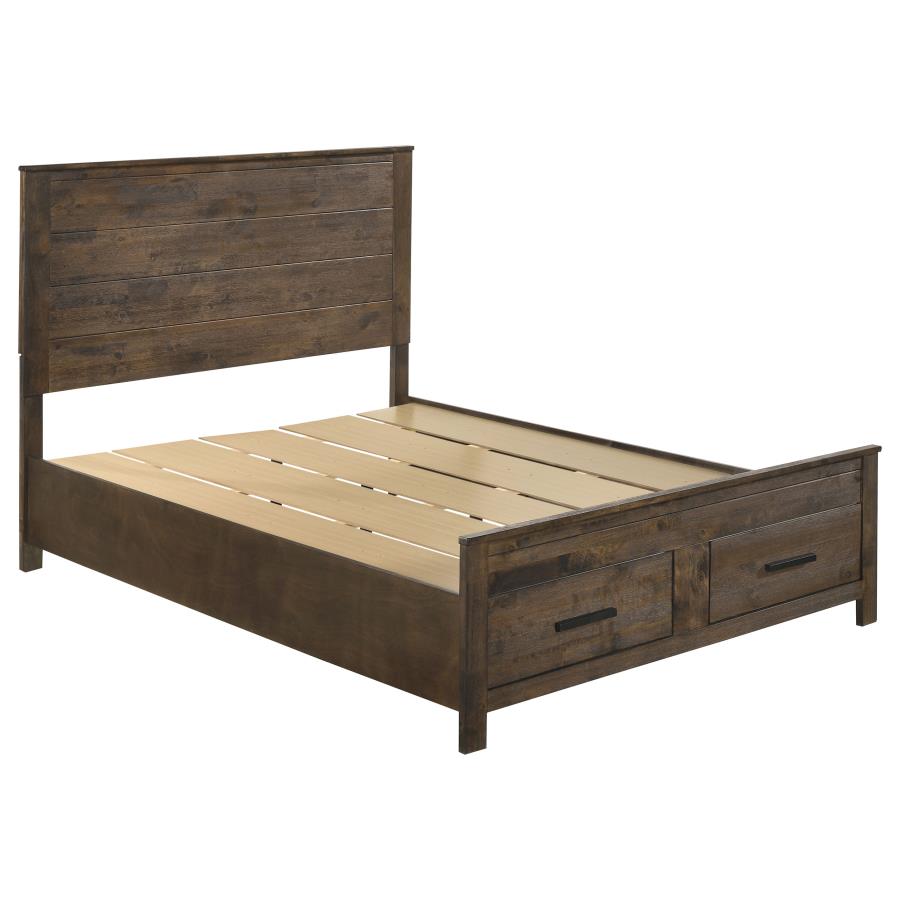 Woodmont Storage Bed, Rustic Golden Brown – view 2
