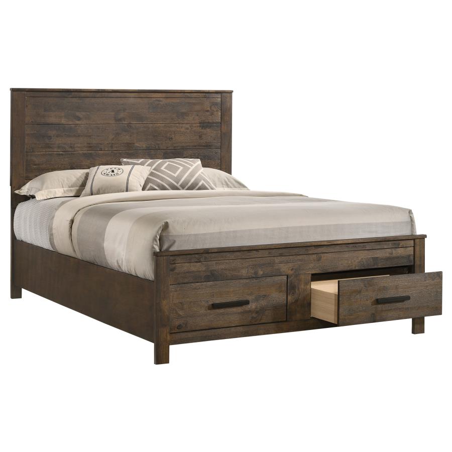 Woodmont Storage Bed, Rustic Golden Brown – view 3