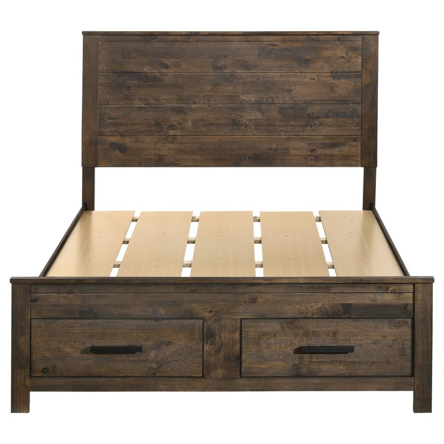 Woodmont Storage Bed, Rustic Golden Brown – view 4