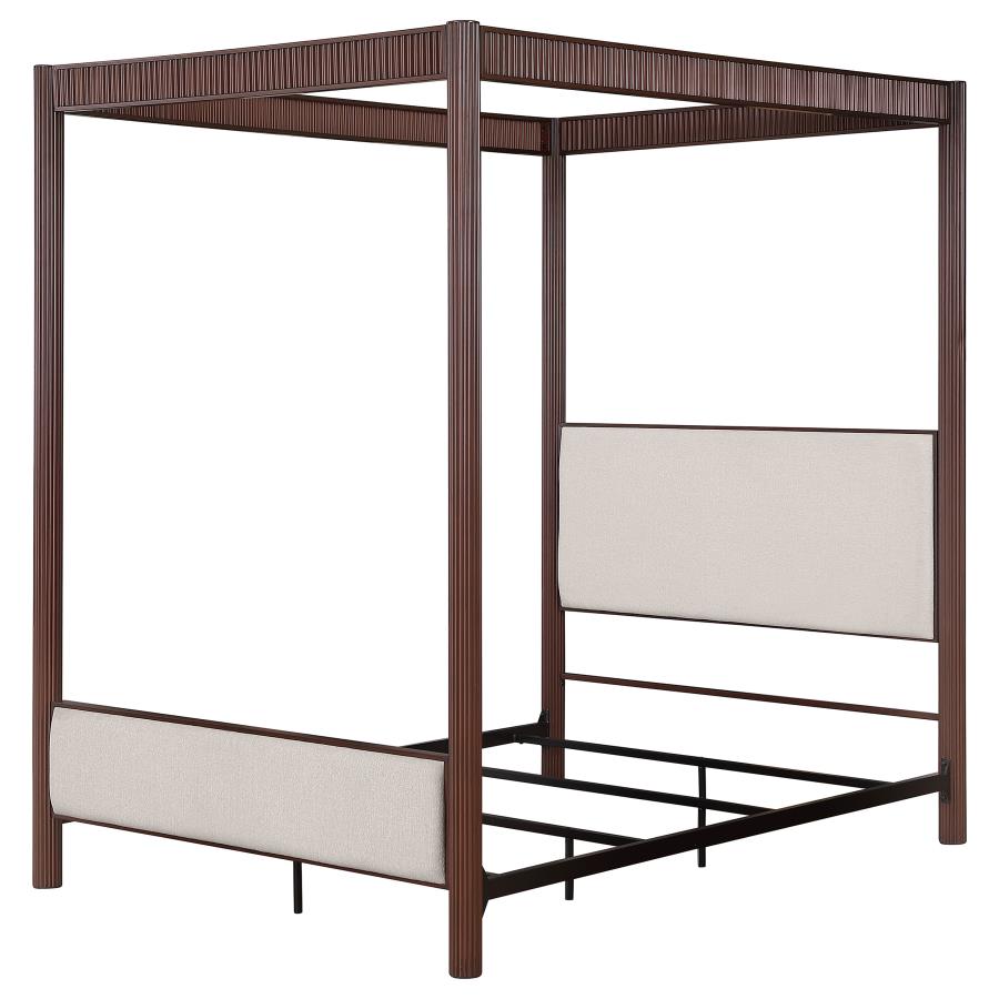 Zimmerlee Metal Canopy Bed, Rust Brown – view 4